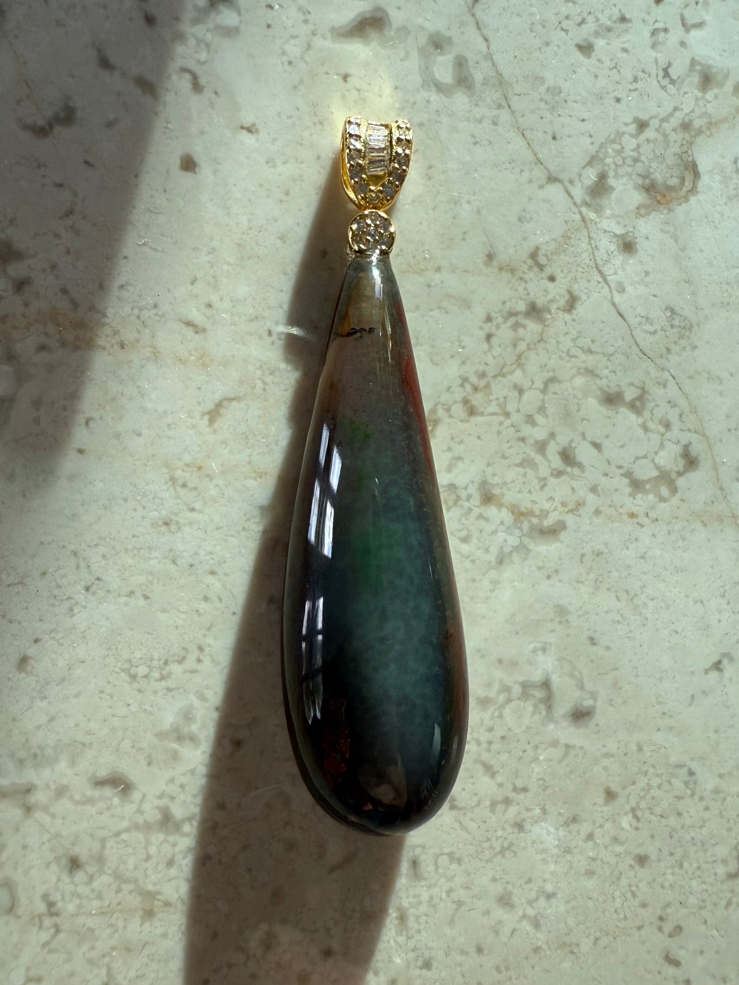 Deep Purple Chalcedony pendant