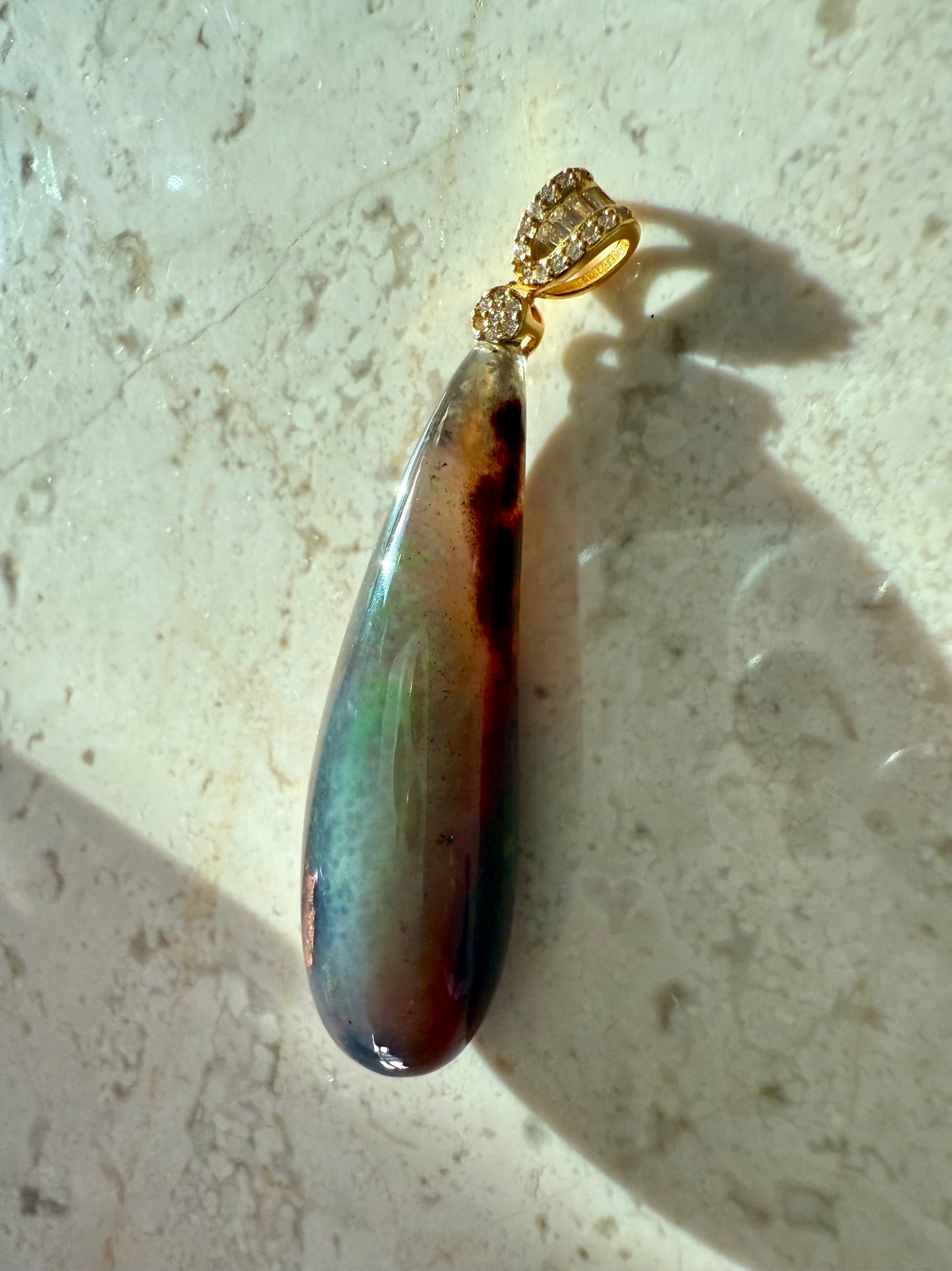 Deep Purple Chalcedony pendant