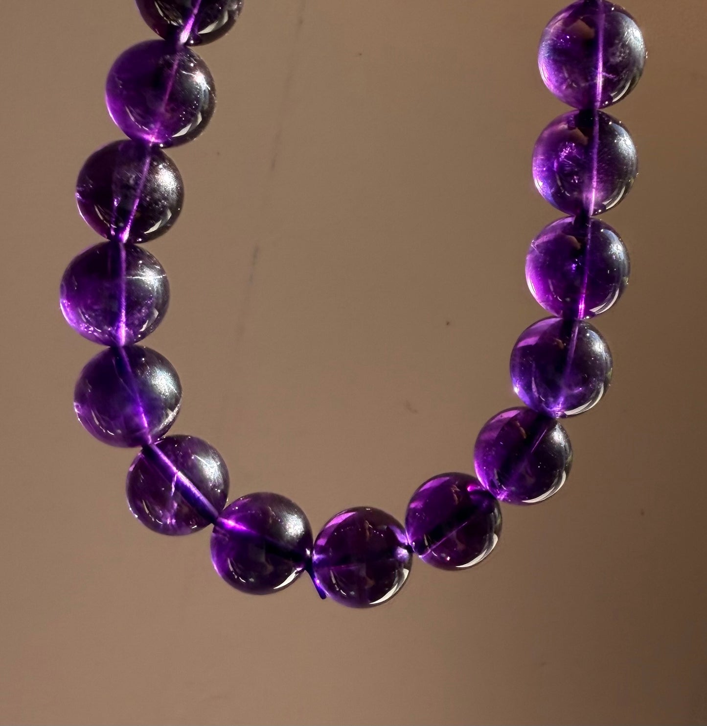 Amethyst bead bracelet