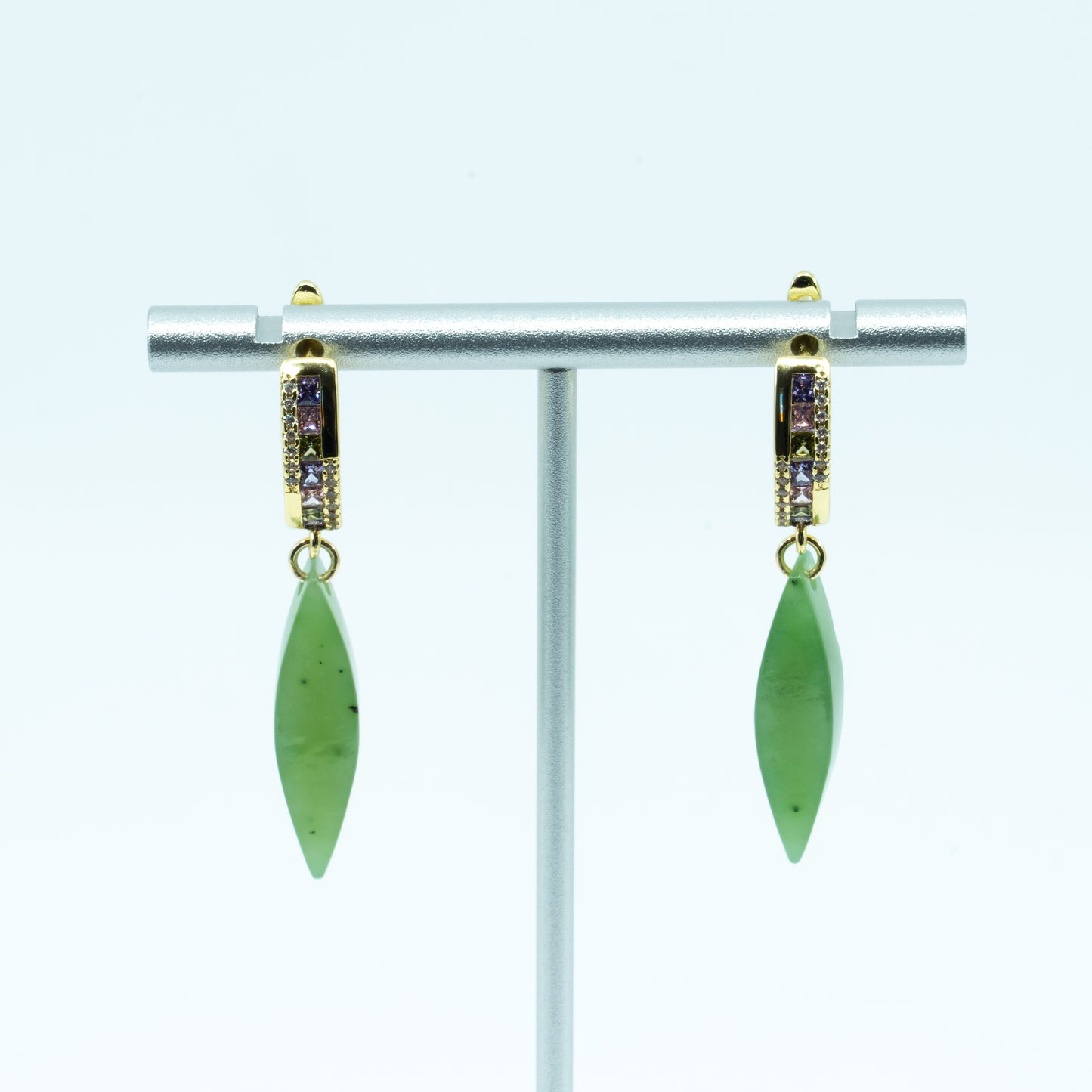 Jade earrings