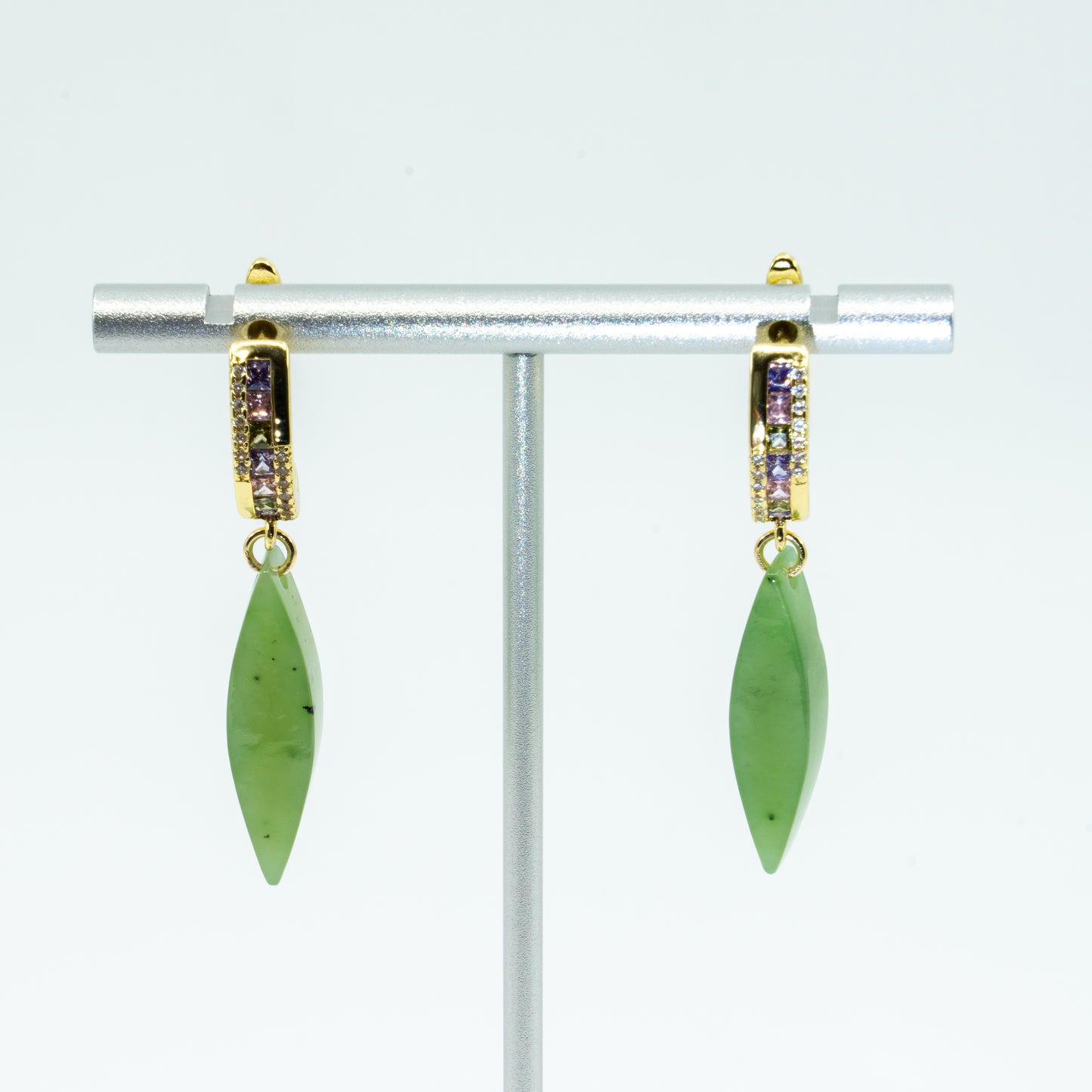 Jade earrings