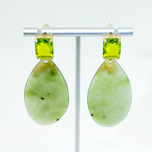 Jade earrings