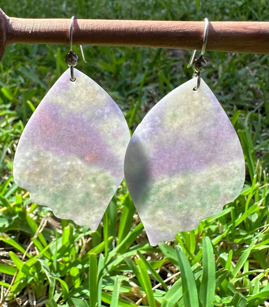 Rainbow Angel Wings earrings