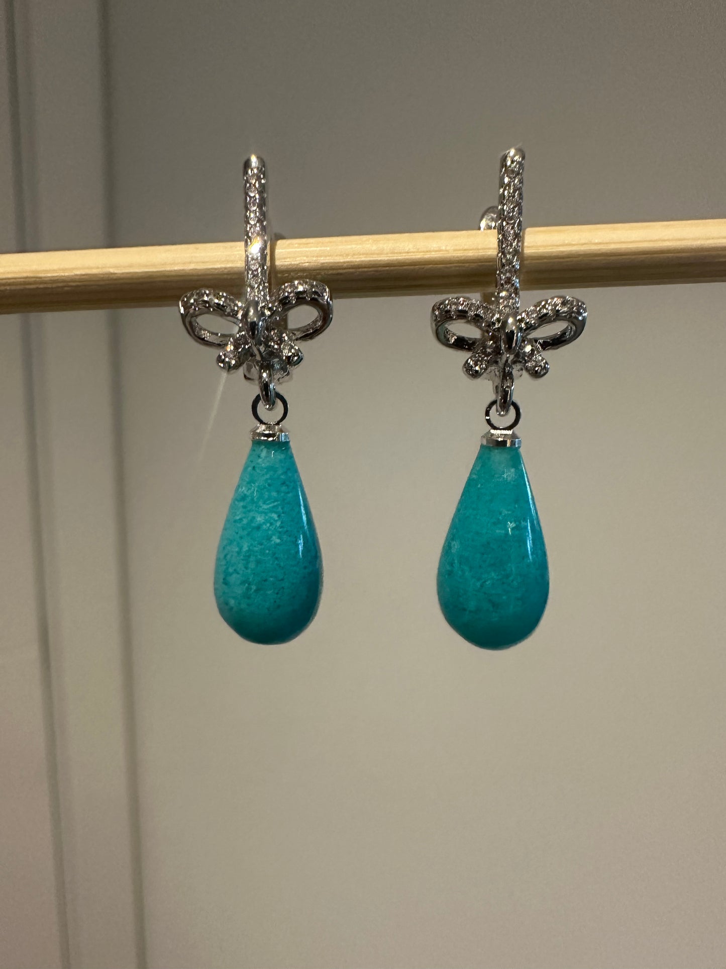 Gem silica earrings